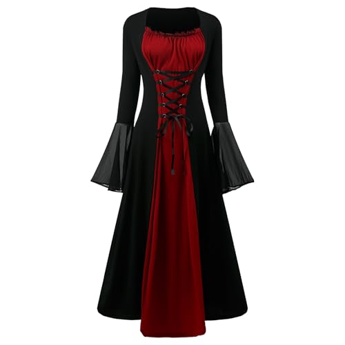 Women's Medieval Costume, Victorian Renaissance Vintage Dress