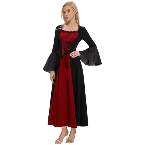 Women's Medieval Costume, Victorian Renaissance Vintage Dress